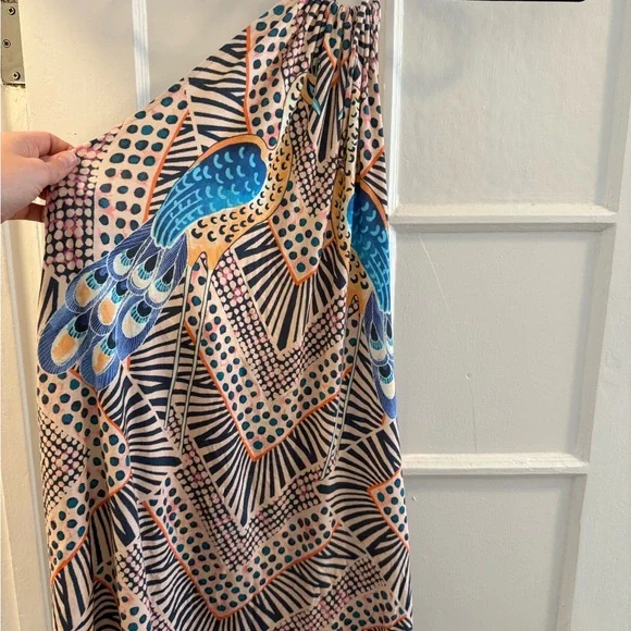 Mara Hoffman Peacock Print Halter Coverup dress - Picture 2 of 5